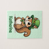 Personalisiertes Niedliches St. Patrick's Day Eich Puzzle (Horizontal)