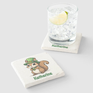 Personalisiertes Niedliches St. Patrick's Day Eich Steinuntersetzer