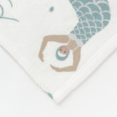 Personalisiertes Niedliches Tanzen Meerjungfrau Il Fleecedecke (Ecke)