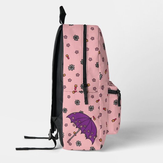 Personalisiertes Niedliches und einfaches Korallen Bedruckter Rucksack (Links)