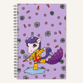 Personalisiertes Niedliches und einfaches Lila Blu Notizblock