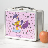 Personalisiertes Niedliches und einfaches Rosa Blu Metall Brotdose (Beispiel)