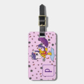 Personalisiertes Niedliches und einfaches Rosa Ein Gepäckanhänger (Vorderseite vertikal)