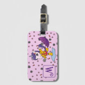 Personalisiertes Niedliches und einfaches Rosa Ein Gepäckanhänger (Vorderseite Vertikal)