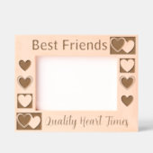 Personalisiertes Niedliches und elegantes Herz-Kre Geätzte Rahmen (Vorderseite)