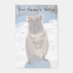 Personalisiertes Niedliches und glückliches Quokk Post-it Klebezettel