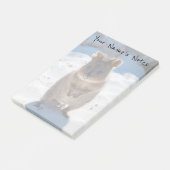 Personalisiertes Niedliches und glückliches Quokka Post-it Klebezettel (angewinkelt)