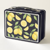 Personalisiertes Niedliches Wasserfarbenmuster Metall Brotdose (Rückseite)