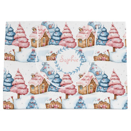 Personalisiertes Niedliches Weihnachtsgebäck Große Geschenktüte