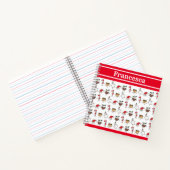 Personalisiertes Niedliches Weihnachtsgeschenk Notizblock (Innenseite)