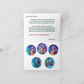 Personalisiertes Niedliches Weihnachtsmädchen mit  Dankeskarte (Innenseite)