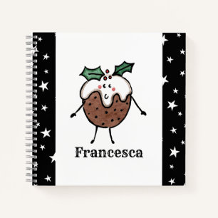 Personalisiertes Niedliches WeihnachtspudNotebook Notizblock