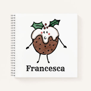 Personalisiertes Niedliches WeihnachtspudNotebook Notizblock