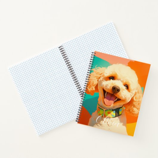 Personalisiertes, niedliches Welpengeschmack Notizblock (Innenseite)