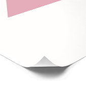 Personalisiertes niedliches Zebra-Kinderzimmer Poster (Ecke)