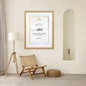 Personalisiertes Nikkah Akryllisches Zeichen - wei Acrylschild