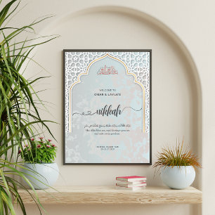 Personalisiertes Nikkah-Willkommens-Acrylschild Acrylschild