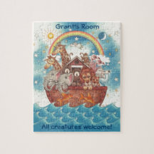 Personalisiertes Noahs Arche-Puzzlespiel