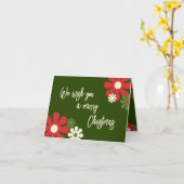 Personalisiertes Non-Foto Niedliches Blumenfestiva Karte (Gelbe Blume)