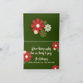 Personalisiertes Non-Foto Niedliches Blumenfestiva Karte (Innenseite)