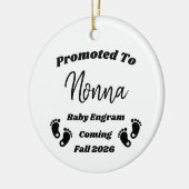 Personalisiertes Nonna Baby Announcement Ornament (Links)