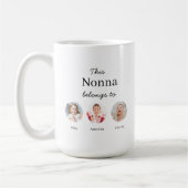 Personalisiertes Nonna-Geschenk Kaffeetasse (Links)
