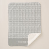 Personalisiertes nordisches Sweater Muster Sherpadecke (Vorderseite)