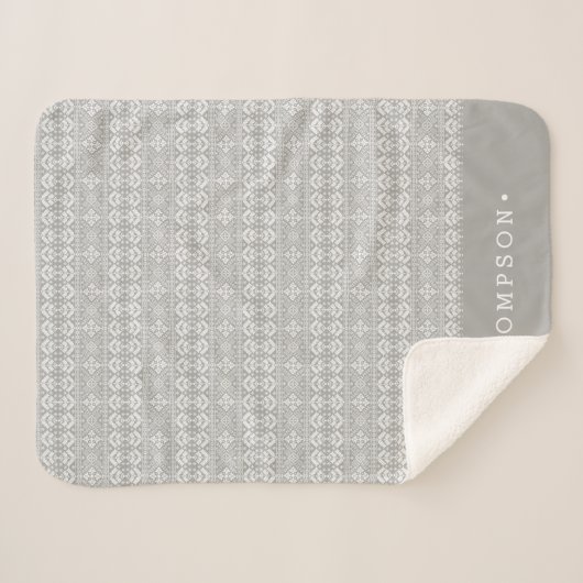 Personalisiertes nordisches Sweater Muster Sherpadecke (Vorderseite (Horizontal))