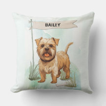 Personalisiertes Norfolk-Terrier-Wasserfarben-Hund