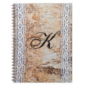 Personalisiertes Note Book XColand Barn Wood Lace Notizblock (Vorderseite)