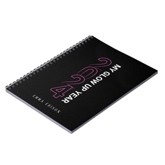 personalisiertes Notebook 2024 Notizblock (Linke Seite)