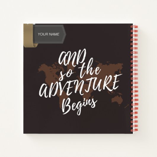 Personalisiertes Notebook - Adventure book Notizblock (Rückseite)
