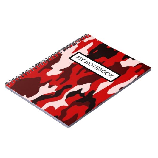 Personalisiertes Notebook - Camouflagge Notizblock (Linke Seite)