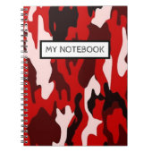 Personalisiertes Notebook - Camouflagge Notizblock (Vorderseite)