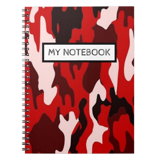 Personalisiertes Notebook - Camouflagge Notizblock (Vorderseite)