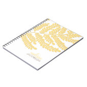Personalisiertes Notebook der Leafy Branch Notizblock (Linke Seite)