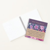 Personalisiertes Notebook - farbenfrohe Glitzer-Bl Notizblock (Innenseite)