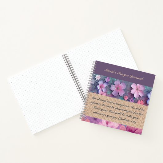 Personalisiertes Notebook - farbenfrohe Glitzer-Bl Notizblock (Innenseite)