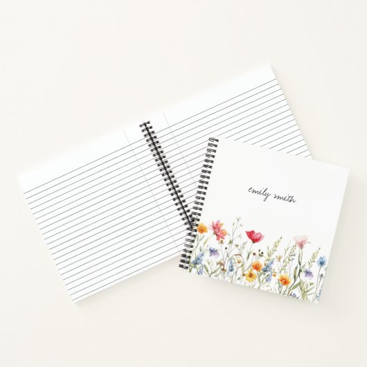 Personalisiertes Notebook für die Wildblume von Aq Notizblock (Innenseite)