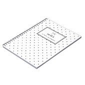 Personalisiertes Notebook für kleine Polka Dots Notizblock (Linke Seite)