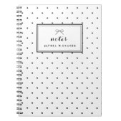 Personalisiertes Notebook für kleine Polka Dots Notizblock (Vorderseite)