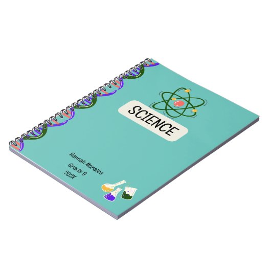 Personalisiertes Notebook für Studierende Notizblock (Linke Seite)