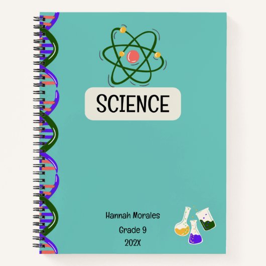 Personalisiertes Notebook für Studierende Notizblock (Vorderseite)