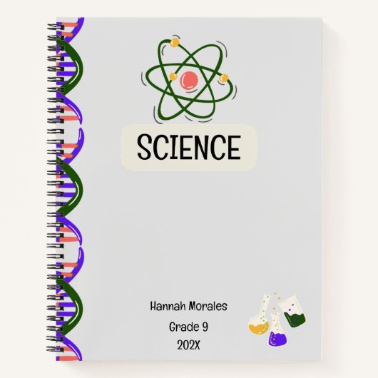 Personalisiertes Notebook für Studierende Notizblock (Vorderseite)