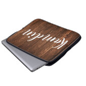 Personalisiertes Notebook-Gehäuse Stallholz Land r Laptopschutzhülle (Vorne Knopf)