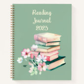 Personalisiertes Notebook im Reading Journal Notizblock (Vorderseite)