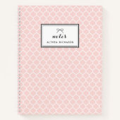 Personalisiertes Notebook in Rosa Notizblock (Vorderseite)