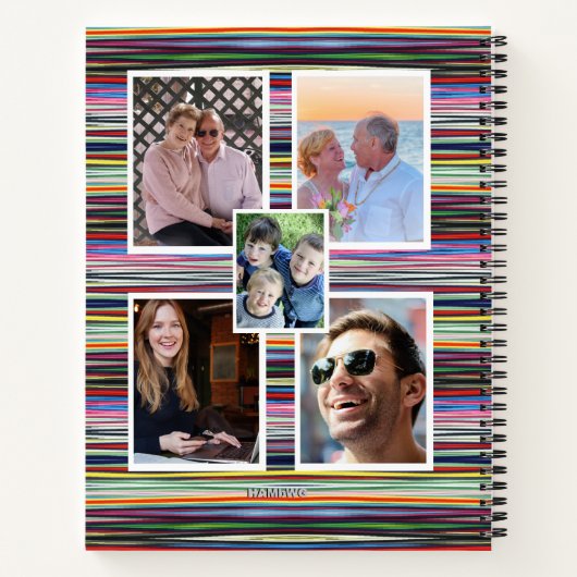 Personalisiertes Notebook-Mehrfarbenstrahler HAMbW Notizblock (Rückseite)