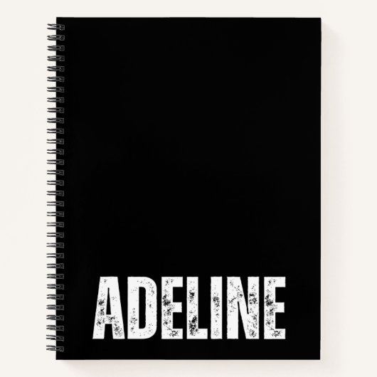 Personalisiertes Notebook mit Adeline Notizblock (Vorderseite)
