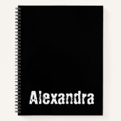 Personalisiertes Notebook mit Alexandra Notizblock (Vorderseite)